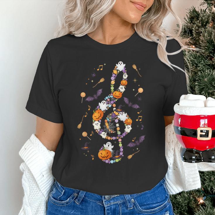 Music Note Symbol Halloween For Music Teacher Musicians Unisex T-Shirt, gift for family, gift for coworker