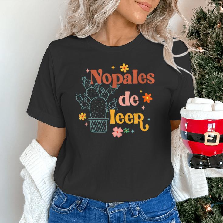 Nopales De Leer Spanish Teacher Maestra Cactus Bilingual Unisex T-Shirt, gift for family, gift for coworker Nopales De Leer Spanish Teacher Maestra Cactus Bilingual Unisex T-Shirt, gift for family, gift for coworker