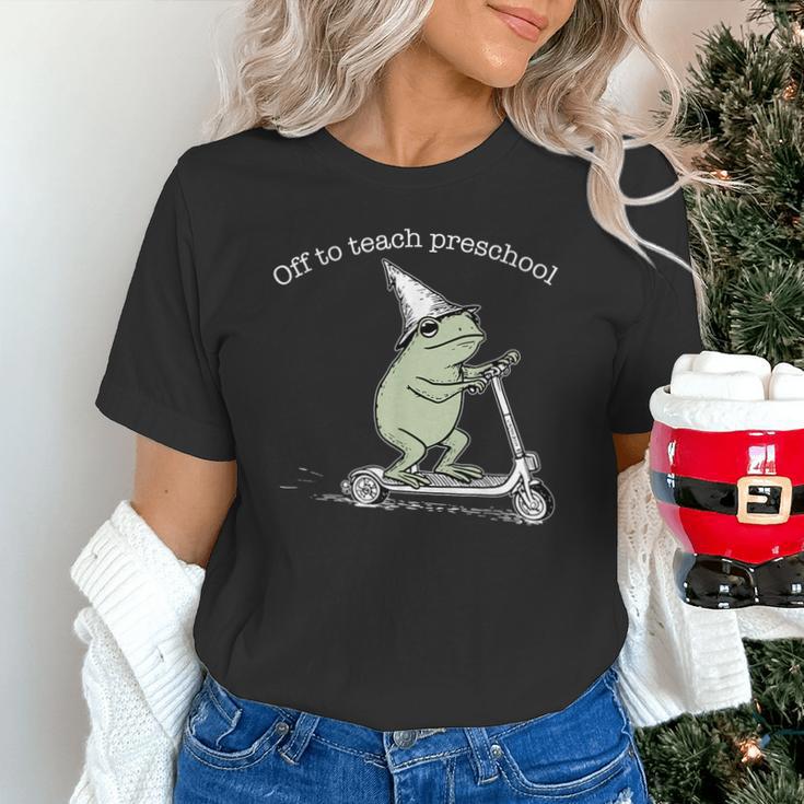 Off To Teach Preschool Pre-K Teacher Back To School Frog Unisex T-Shirt, gift for family, gift for coworker Off To Teach Preschool Pre-K Teacher Back To School Frog Unisex T-Shirt, gift for family, gift for coworker