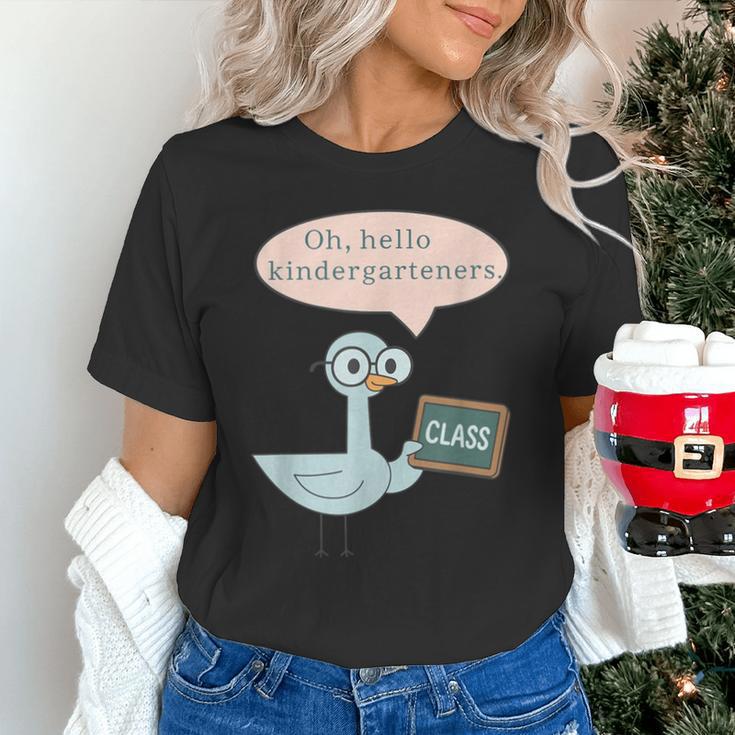 Oh Hello Kindergarteners Shirt Cute Pigeon Teacher Tee Unisex T-Shirt, gift for family, gift for coworker Oh Hello Kindergarteners Shirt Cute Pigeon Teacher Tee Unisex T-Shirt, gift for family, gift for coworker