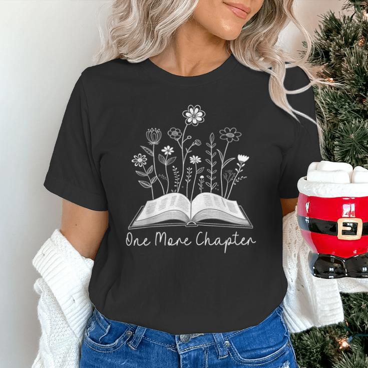 One-More Chapter Wildflower Reading Teacher Library Bookish Unisex T-Shirt, gift for family, gift for coworker One-More Chapter Wildflower Reading Teacher Library Bookish Unisex T-Shirt, gift for family, gift for coworker