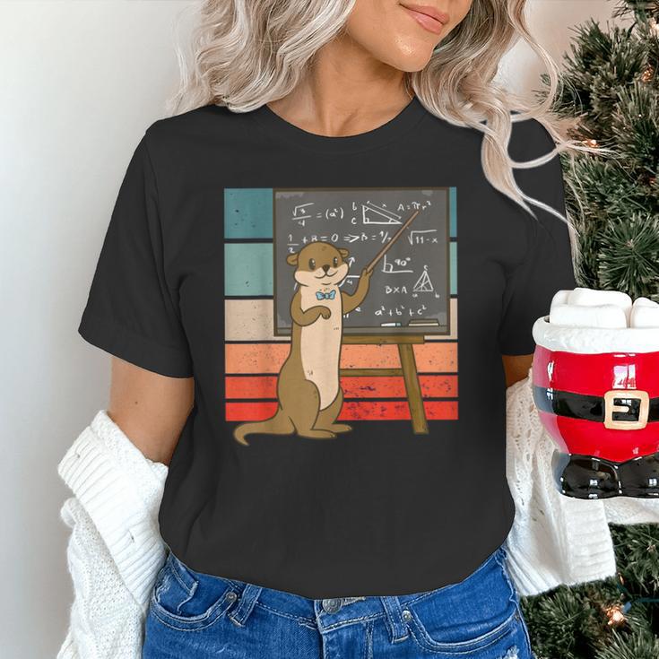 Otter Professor Teacher Teaching Maths Mathematics Unisex T-Shirt, gift for family, gift for coworker Otter Professor Teacher Teaching Maths Mathematics Unisex T-Shirt, gift for family, gift for coworker