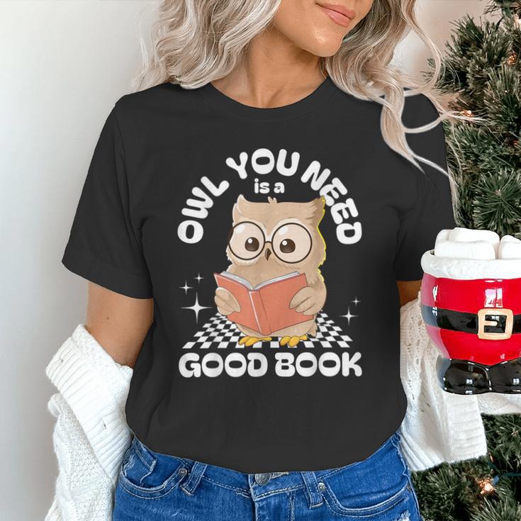Owl You Need Is A Good Book Teacher Librarian Reading Unisex T-Shirt, gift for family, gift for coworker Owl You Need Is A Good Book Teacher Librarian Reading Unisex T-Shirt, gift for family, gift for coworker