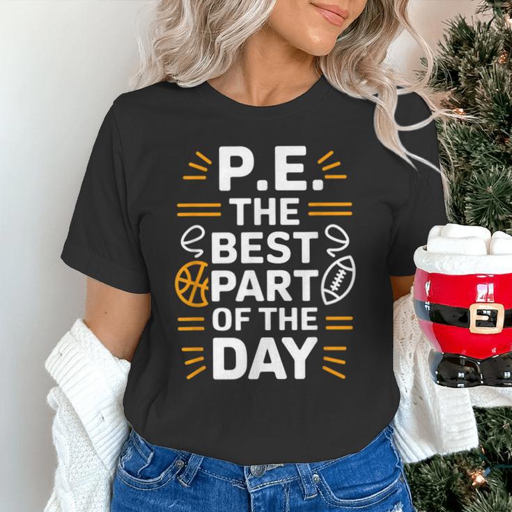 PE School Gym Teacher PE The Bests Part Of The Day Unisex T-Shirt, Pe Teacher Shirts, gift for family, gift for coworker PE School Gym Teacher PE The Bests Part Of The Day Unisex T-Shirt, Pe Teacher Shirts, gift for family, gift for coworker