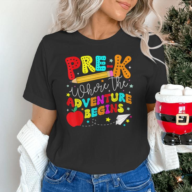 Pre-k Where The Adventure Begins First Day Of Prek Teacher Unisex T-Shirt, gift for family, gift for coworker