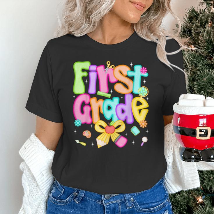 Preppy First Grade Back To School 1st Grade Teacher Girl Kid Unisex T-Shirt, First Grade Teacher Shirts, gift for family, gift for coworker Preppy First Grade Back To School 1st Grade Teacher Girl Kid Unisex T-Shirt, First Grade Teacher Shirts, gift for family, gift for coworker