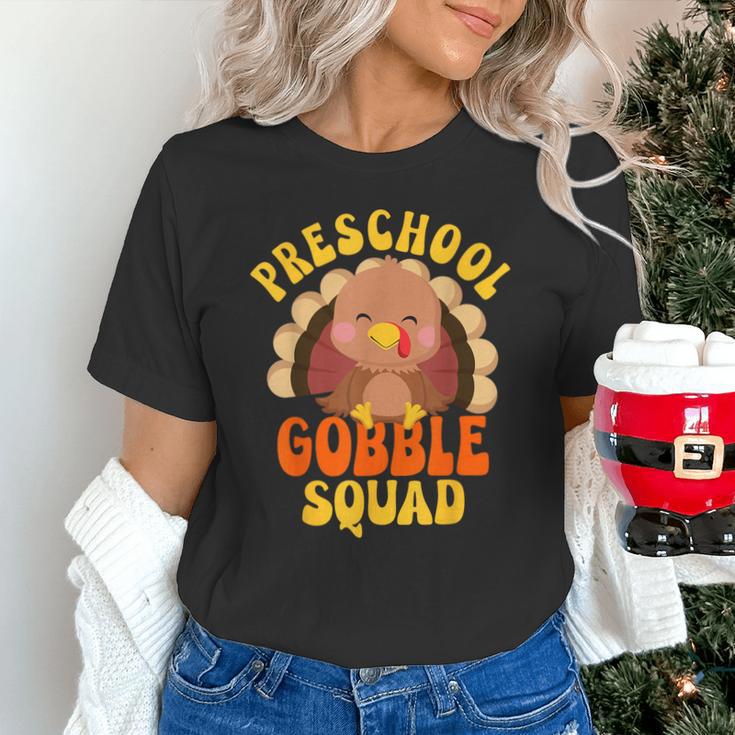 Preschool Gobble Squad Cute Turkey Thanksgiving Teacher Unisex T-Shirt, gift for family, gift for coworker Preschool Gobble Squad Cute Turkey Thanksgiving Teacher Unisex T-Shirt, gift for family, gift for coworker