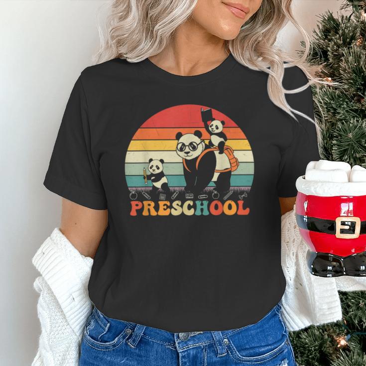 Preschool Panda Back To School Teacher Student Unisex T-Shirt, gift for family, gift for coworker Preschool Panda Back To School Teacher Student Unisex T-Shirt, gift for family, gift for coworker