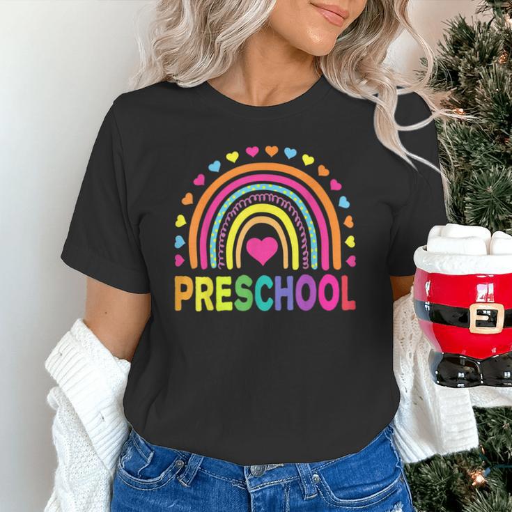 Preschool Rainbow Girls Boys Kids Teacher Back To School Unisex T-Shirt, gift for family, gift for coworker