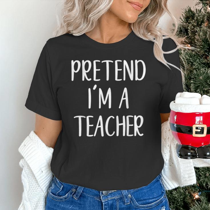Pretend I'm A Teacher Costume Halloween Easy Adult Kid Unisex T-Shirt, gift for family, gift for coworker Pretend I'm A Teacher Costume Halloween Easy Adult Kid Unisex T-Shirt, gift for family, gift for coworker