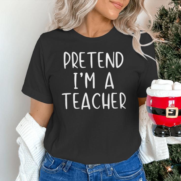 Pretend I'm A Teacher Costume Halloween Simple Adult Kid Unisex T-Shirt, gift for family, gift for coworker Pretend I'm A Teacher Costume Halloween Simple Adult Kid Unisex T-Shirt, gift for family, gift for coworker
