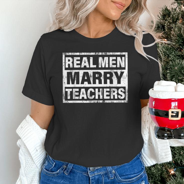 Real Men Marry Teachers Teacher Unisex T-Shirt, gift for family, gift for coworker Real Men Marry Teachers Teacher Unisex T-Shirt, gift for family, gift for coworker