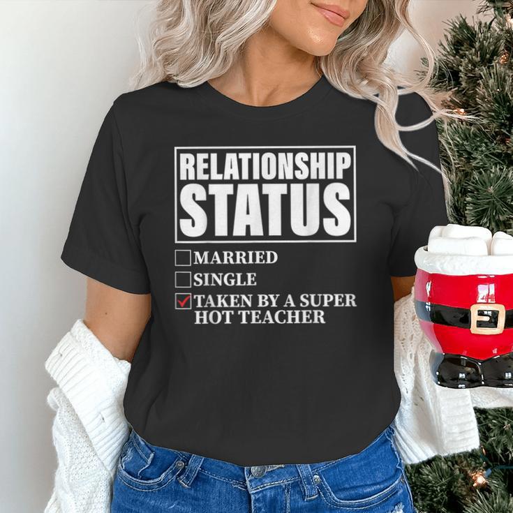Relationship Status Taken By Super Hot Teacher Unisex T-Shirt, Super Teacher Shirts, gift for family, gift for coworker Relationship Status Taken By Super Hot Teacher Unisex T-Shirt, Super Teacher Shirts, gift for family, gift for coworker