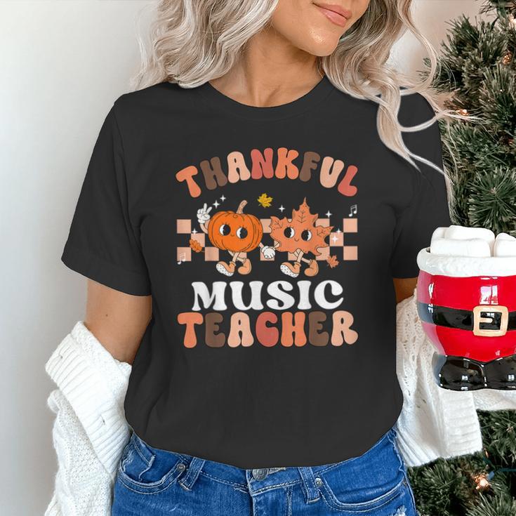 Retro Thankful Music Teacher Pumpkin Fall Thanksgiving Unisex T-Shirt, gift for family, gift for coworker Retro Thankful Music Teacher Pumpkin Fall Thanksgiving Unisex T-Shirt, gift for family, gift for coworker