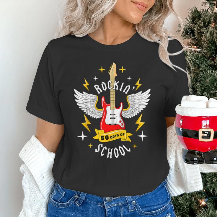 Rockin 50 Days Of School 50th Day Of School Teacher Student Men Women Girls Kids Unisex T-Shirt, gift for family, gift for coworker Rockin 50 Days Of School 50th Day Of School Teacher Student Men Women Girls Kids Unisex T-Shirt, gift for family, gift for coworker