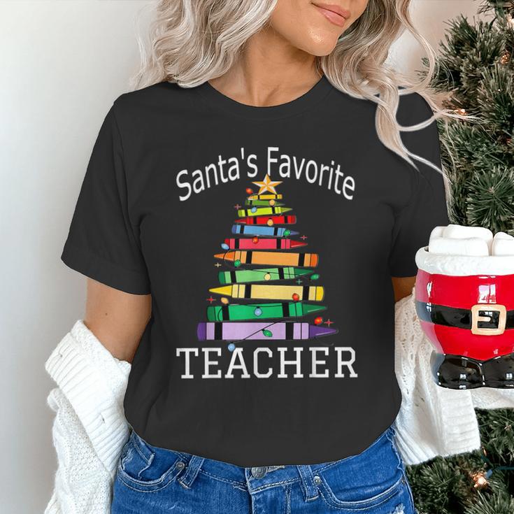 Santa's Favorite Teacher Idea For Christmas Teachers Unisex T-Shirt, gift for family, gift for coworker Santa's Favorite Teacher Idea For Christmas Teachers Unisex T-Shirt, gift for family, gift for coworker