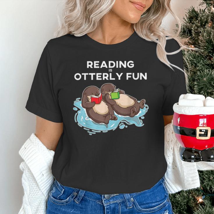 Sea Otter Book Reading Shirt For Bookworm Teachers Unisex T-Shirt, gift for family, gift for coworker