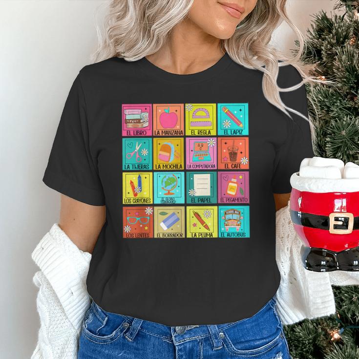 Spanish Teacher Back To School Maestra Dual Language Crew Unisex T-Shirt, gift for family, gift for coworker Spanish Teacher Back To School Maestra Dual Language Crew Unisex T-Shirt, gift for family, gift for coworker