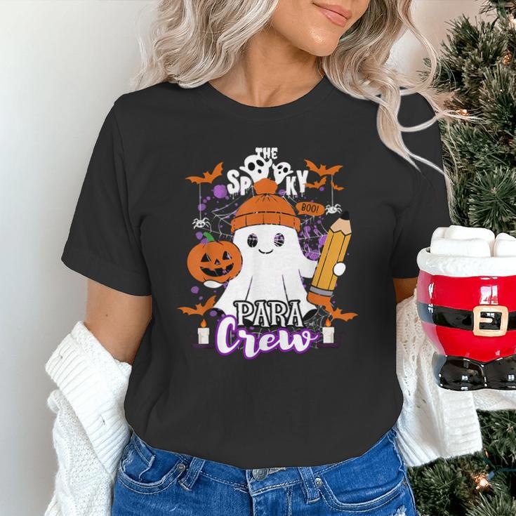 Spooky Para Crew Ghost Halloween Paraprofessional Teacher Unisex T-Shirt, gift for family, gift for coworker Spooky Para Crew Ghost Halloween Paraprofessional Teacher Unisex T-Shirt, gift for family, gift for coworker