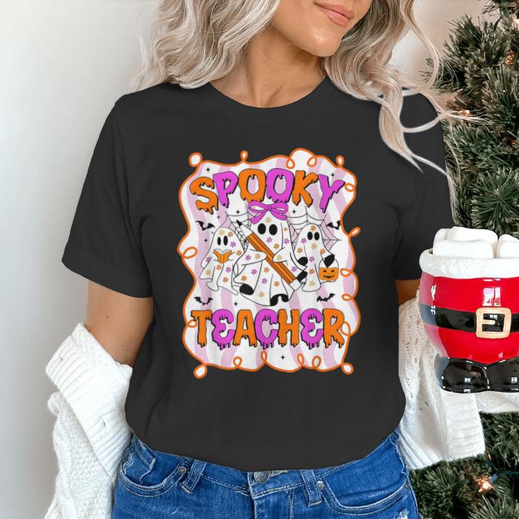 Spooky Teacher Ghost Pencil Teacher Halloween Teacher Unisex T-Shirt, gift for family, gift for coworker