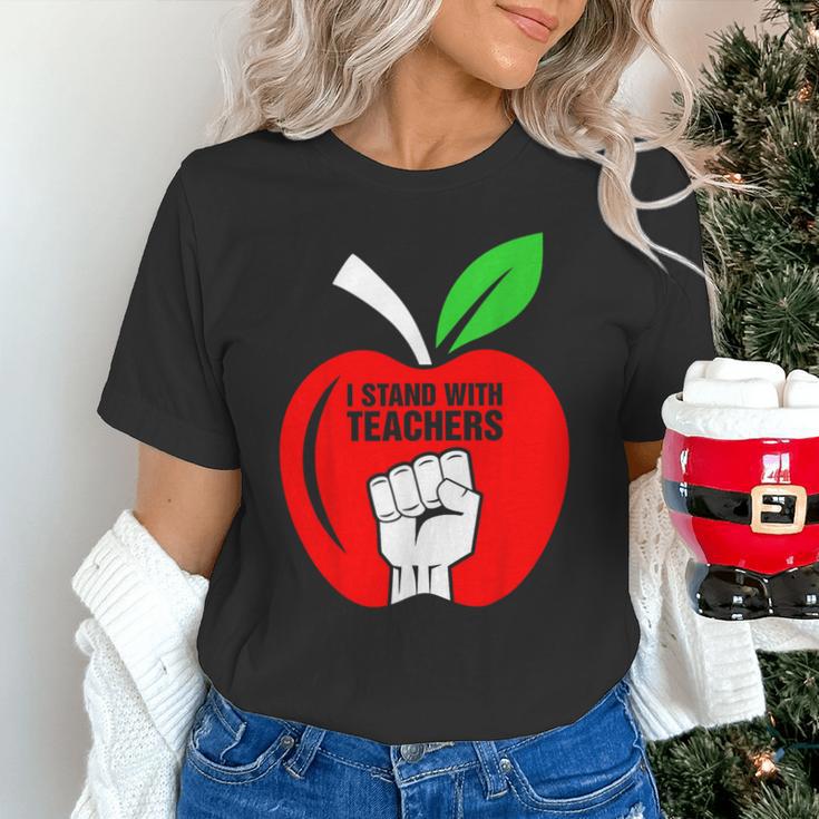 I Stand With Teachers Tshirt Unisex T-Shirt, gift for family, gift for coworker I Stand With Teachers Tshirt Unisex T-Shirt, gift for family, gift for coworker