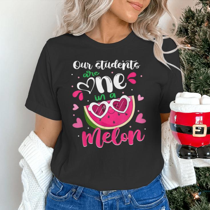 Our Students Are One In A Melon Teacher Watermelon Summer Unisex T-Shirt, gift for family, gift for coworker Our Students Are One In A Melon Teacher Watermelon Summer Unisex T-Shirt, gift for family, gift for coworker