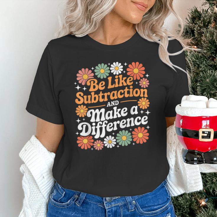 Be Like Subtraction Make A Difference Teacher Student Math Unisex T-Shirt, gift for family, gift for coworker Be Like Subtraction Make A Difference Teacher Student Math Unisex T-Shirt, gift for family, gift for coworker