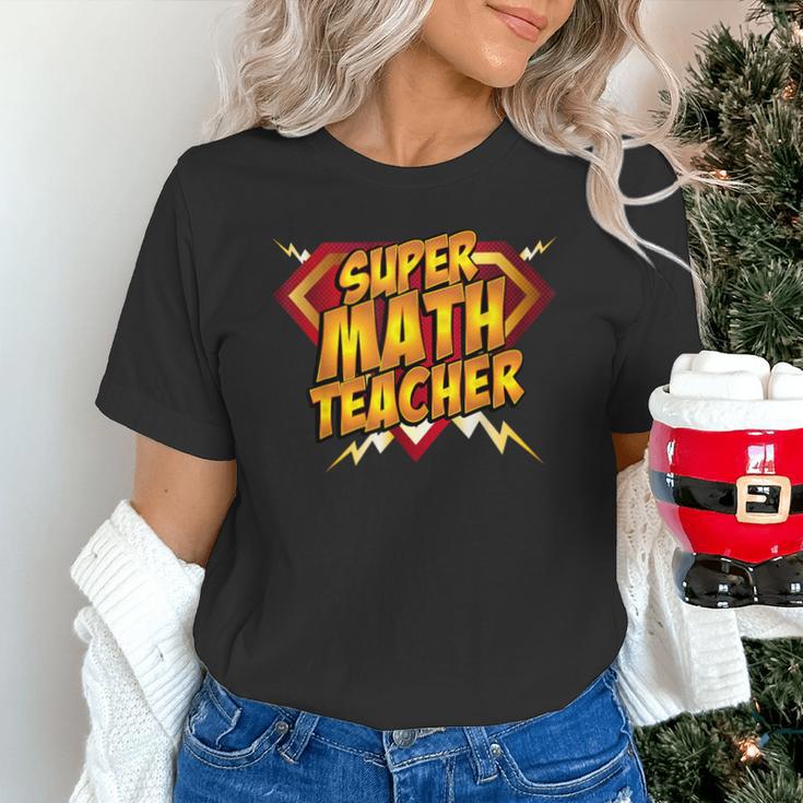 Super Math Teacher Educational Superhero Unisex T-Shirt, Super Teacher Shirts, gift for family, gift for coworker
