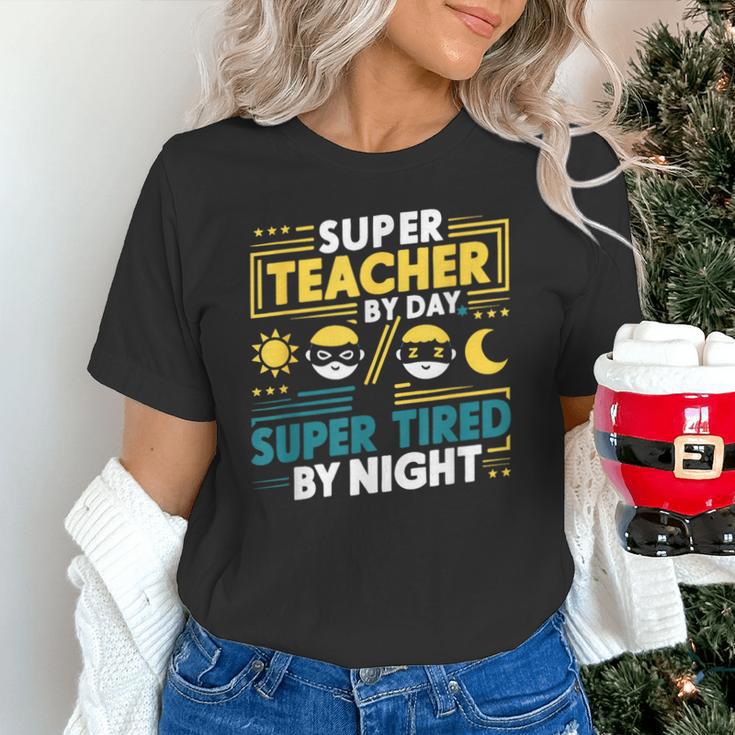 Super Teacher By Day Super Tired By Night Superheroes School Unisex T-Shirt, Super Teacher Shirts, gift for family, gift for coworker Super Teacher By Day Super Tired By Night Superheroes School Unisex T-Shirt, Super Teacher Shirts, gift for family, gift for coworker