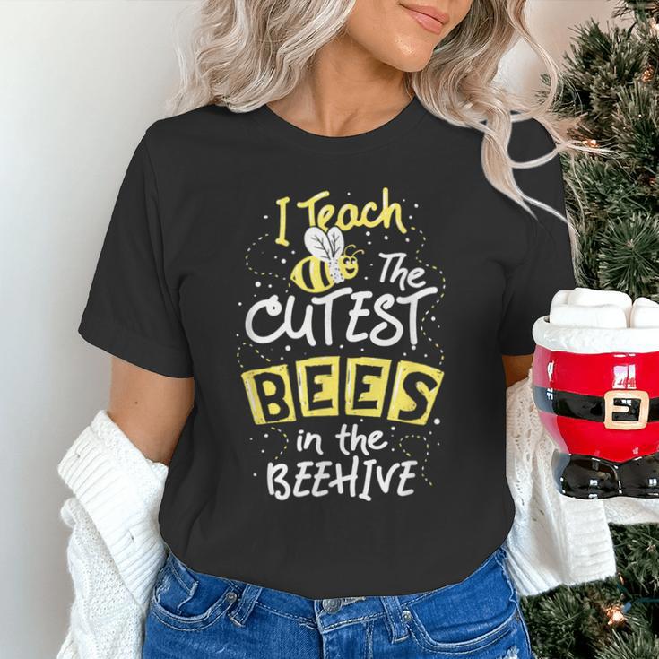 I Teach The Cutest Bees In The Beehive Kindergarten Teacher Unisex T-Shirt, gift for family, gift for coworker I Teach The Cutest Bees In The Beehive Kindergarten Teacher Unisex T-Shirt, gift for family, gift for coworker