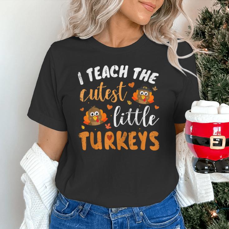 I Teach The Cutest Little Turkeys For Teacher Thanksgiving Unisex T-Shirt, gift for family, gift for coworker
