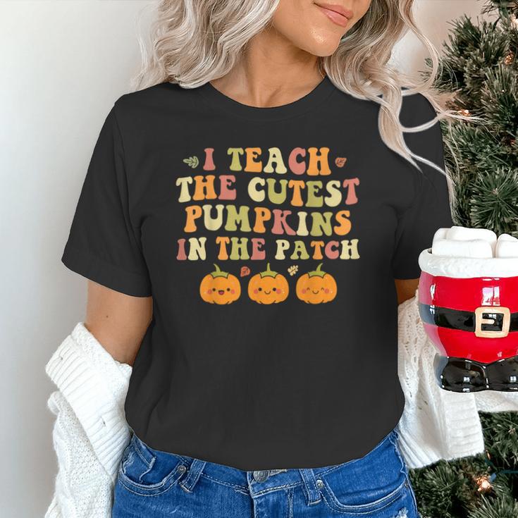 I Teach The Cutest Pumpkins In The Patch Fall Season Teacher Unisex T-Shirt, gift for family, gift for coworker I Teach The Cutest Pumpkins In The Patch Fall Season Teacher Unisex T-Shirt, gift for family, gift for coworker
