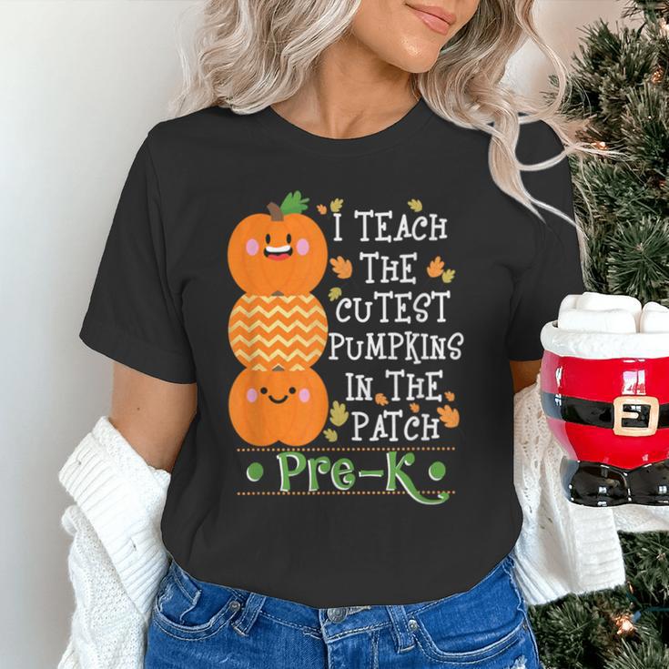 I Teach The Cutest Pumpkins In Patch Pre-K Halloween Teacher Unisex T-Shirt, gift for family, gift for coworker