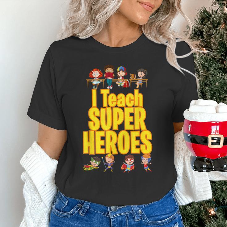 I Teach Super Heroes Comic Book Hero Teacher School Unisex T-Shirt, Super Teacher Shirts, gift for family, gift for coworker