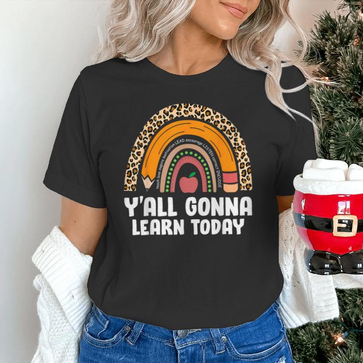 Teacher First Day Of School Y'All Gonna Learn Today Unisex T-Shirt, gift for family, gift for coworker Teacher First Day Of School Y'All Gonna Learn Today Unisex T-Shirt, gift for family, gift for coworker