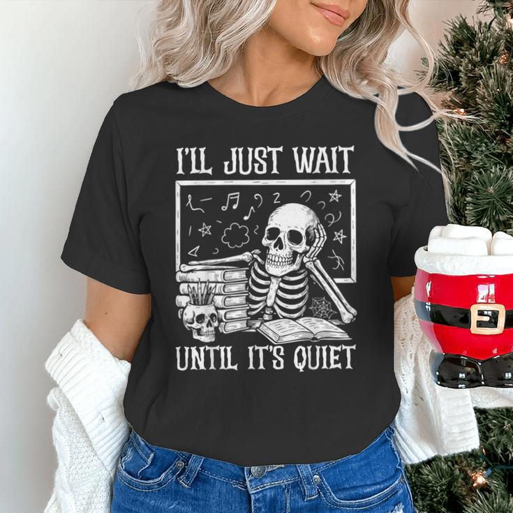Teacher Halloween Shirt I'Ll Just Wait Until It's Quiet Unisex T-Shirt, gift for family, gift for coworker Teacher Halloween Shirt I'Ll Just Wait Until It's Quiet Unisex T-Shirt, gift for family, gift for coworker
