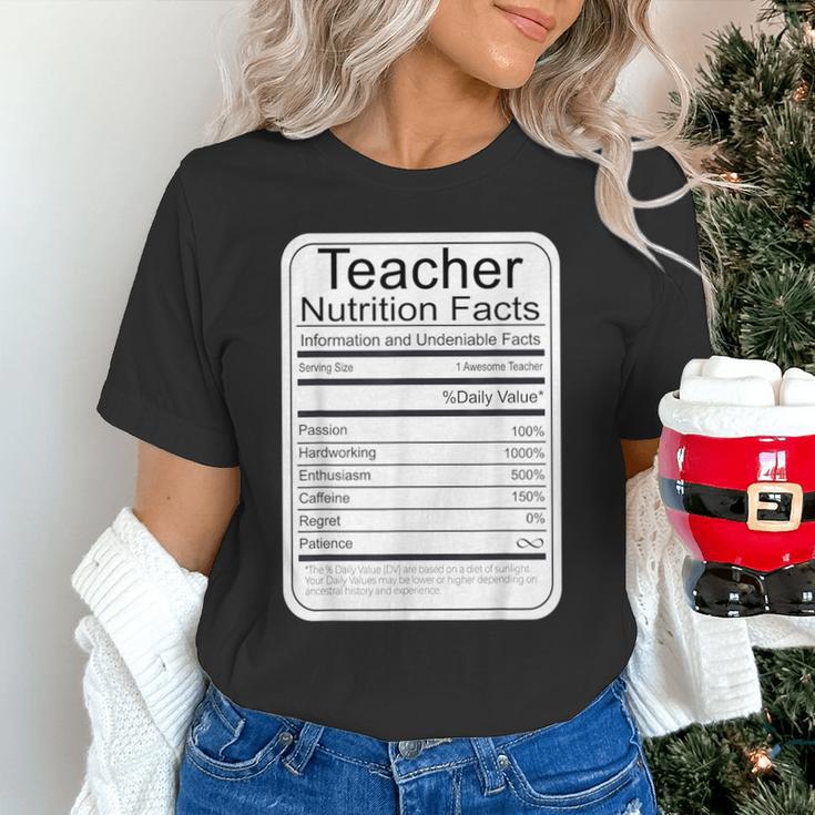 Teacher Nutrition Facts Teachers Nutritional Fact Unisex T-Shirt, gift for family, gift for coworker Teacher Nutrition Facts Teachers Nutritional Fact Unisex T-Shirt, gift for family, gift for coworker