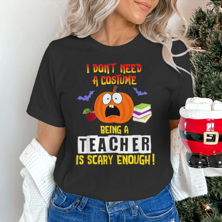 Being a Teacher Is Scary Enough Halloween Unisex T-Shirt, gift for family, gift for coworker Being a Teacher Is Scary Enough Halloween Unisex T-Shirt, gift for family, gift for coworker