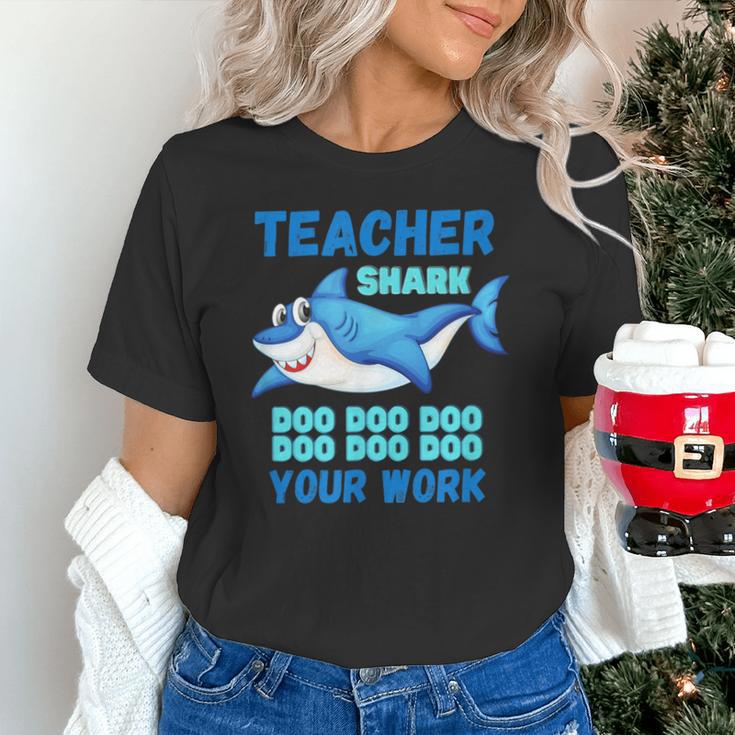 Teacher Shark Do Your Work Unisex T-Shirt, gift for family, gift for coworker