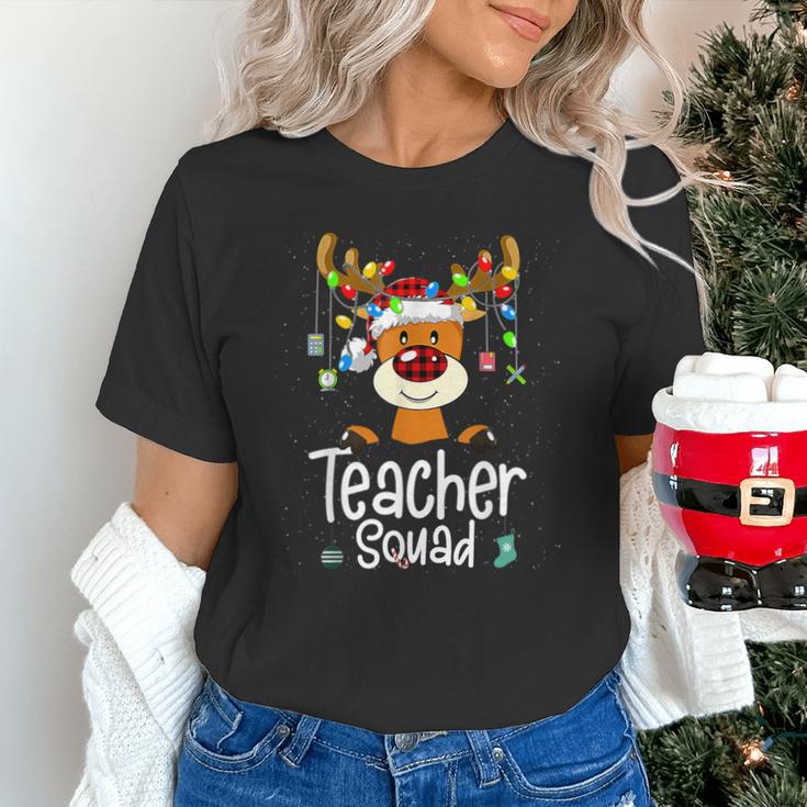 Teacher Squad Red Plaid Rudolph Reindeer Christmas Unisex T-Shirt, gift for family, gift for coworker Teacher Squad Red Plaid Rudolph Reindeer Christmas Unisex T-Shirt, gift for family, gift for coworker