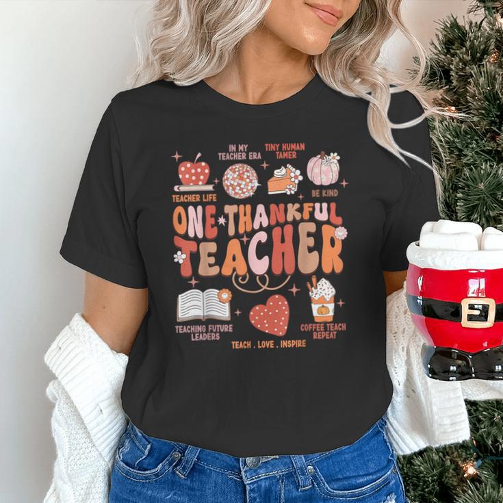 Teacher Thanksgiving Shirt Women One Thankful Teacher Fall Unisex T-Shirt, gift for family, gift for coworker Teacher Thanksgiving Shirt Women One Thankful Teacher Fall Unisex T-Shirt, gift for family, gift for coworker