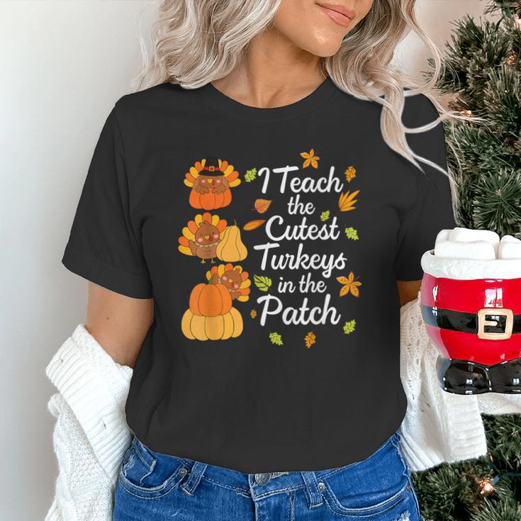 Teacher Thanksgiving I Teach The Cutest Turkeys In The Patch Unisex T-Shirt, gift for family, gift for coworker Teacher Thanksgiving I Teach The Cutest Turkeys In The Patch Unisex T-Shirt, gift for family, gift for coworker