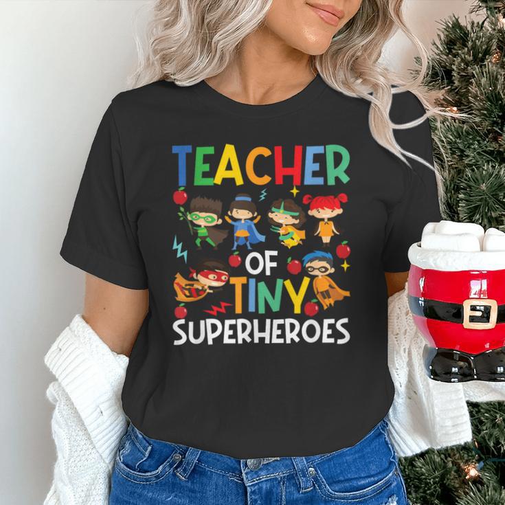 Teacher Of Tiny Superheroes Teach 100th Day Of School Men Women Girls Kids Unisex T-Shirt, gift for family, gift for coworker