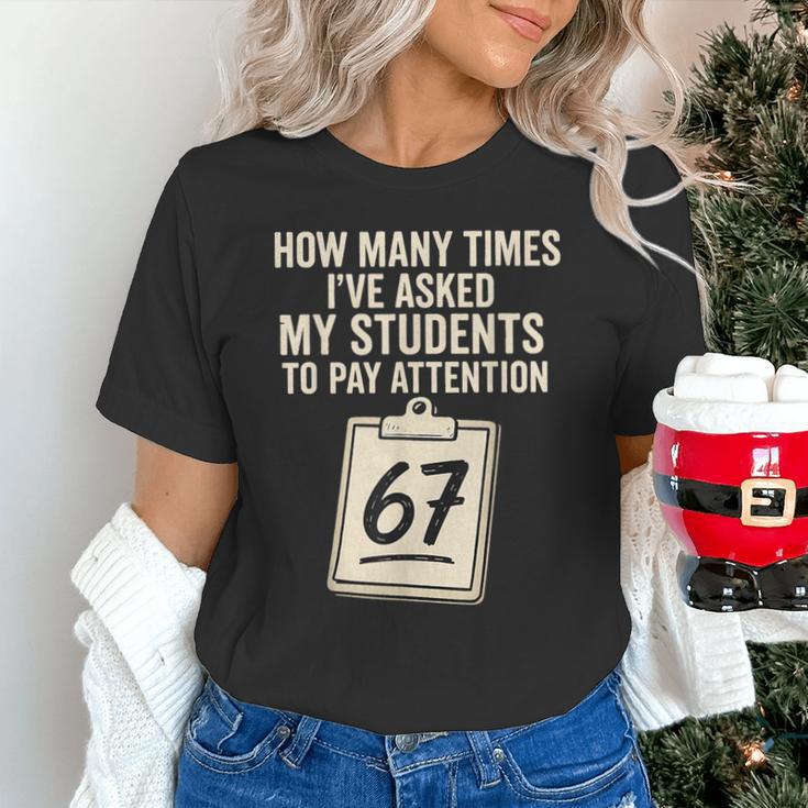 Teachers 67 Meme Unisex T-Shirt, gift for family, gift for coworker Teachers 67 Meme Unisex T-Shirt, gift for family, gift for coworker