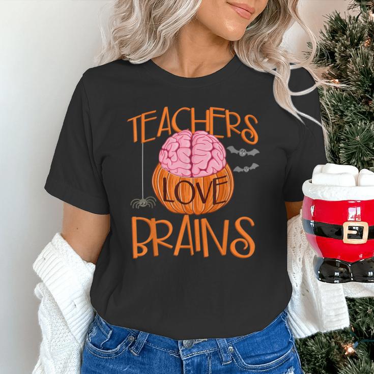 Teachers Love Brains Halloween T-Shirt For Men Women Unisex T-Shirt, gift for family, gift for coworker