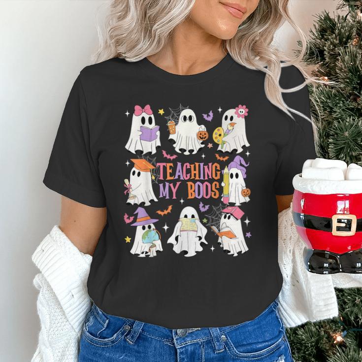 Teaching My Boos Teacher Cute Ghost Groovy Teacher Halloween Unisex T-Shirt, Groovy Teacher Shirts, gift for family, gift for coworker Teaching My Boos Teacher Cute Ghost Groovy Teacher Halloween Unisex T-Shirt, Groovy Teacher Shirts, gift for family, gift for coworker