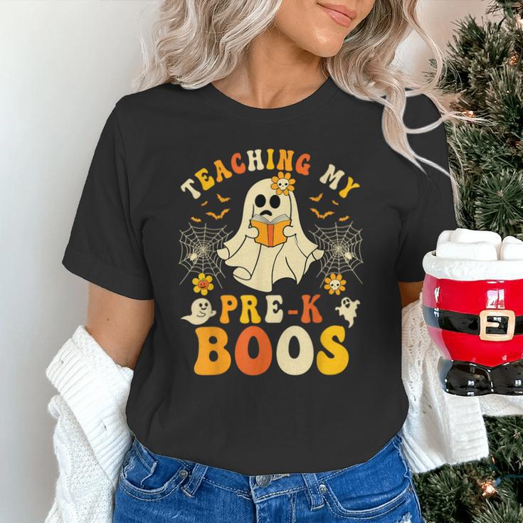 Teaching My Pre-K Boos Crew Teachers Halloween Ghost Unisex T-Shirt, gift for family, gift for coworker Teaching My Pre-K Boos Crew Teachers Halloween Ghost Unisex T-Shirt, gift for family, gift for coworker