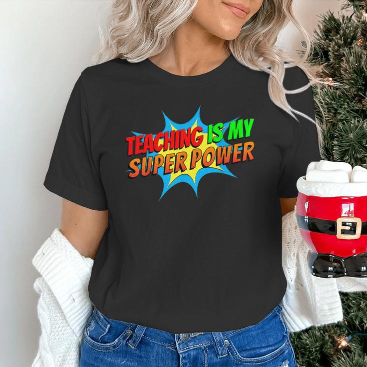 Teaching Is My Superpower Comic Back To School Teacher Unisex T-Shirt, gift for family, gift for coworker Teaching Is My Superpower Comic Back To School Teacher Unisex T-Shirt, gift for family, gift for coworker