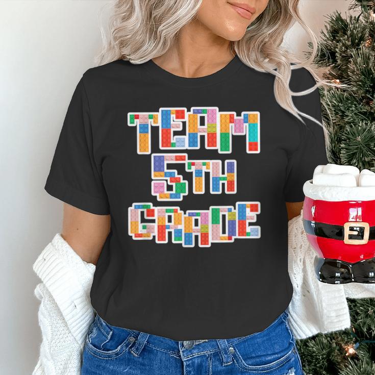 Team 5th Grade Building Blocks Bricks Theme Teacher Team For Men Women Kids Unisex T-Shirt, gift for family, gift for coworker