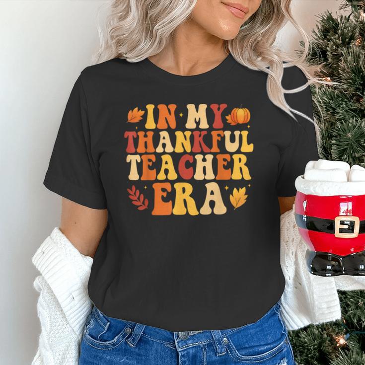 In My Thankful Teacher Era Autumn Thanksgiving Fall Season Unisex T-Shirt, gift for family, gift for coworker In My Thankful Teacher Era Autumn Thanksgiving Fall Season Unisex T-Shirt, gift for family, gift for coworker